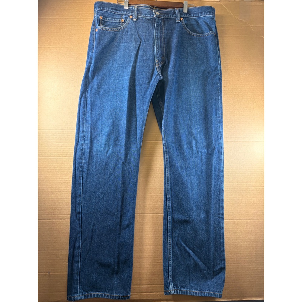 Levi's 505 Regular Fit Jeans Mens 40x32 Blue Straight Leg Denim Pants